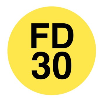 FD30 - Fire Door ID Tags (Pack of 50)