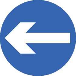 Direction Arrow Left / Right - Class R2 - Permanent 