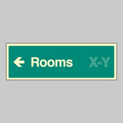 Rooms X-Y - Arrow Left (Specify when ordering) Rooms X-Y - Arrow Left (Specify when ordering)