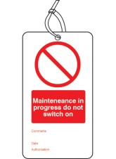 Maintenance in Progress - Double Sided Tags (Pack of 10)