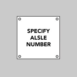 Custom White Aisle Markers Custom White Aisle Markers