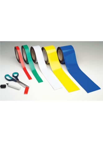White Magnetic Easy-Wipe Strip 70mm wide