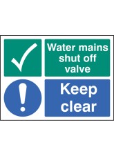 Water Mains Shut Off Valve - Keep Clear