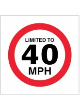 Limited to 40mph