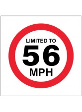 Limited to 56mph