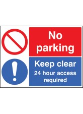 No Parking Keep Clear 24 Hour Access Required