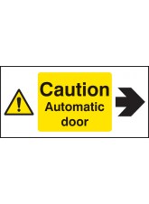 Caution - Automatic Door Right