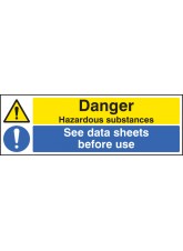 Danger Hazardous Substances See Data Sheets