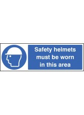 Safety Helmets Must be Worn in this Area