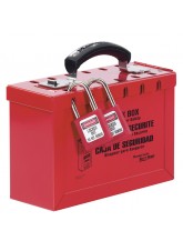 Portable Group Lockout Box- ReD