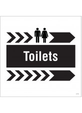 Toilets - Arrow Right - Site Saver Sign