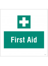 First Aid - Site Saver Sign - 400 x 400mm
