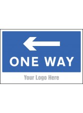 One Way - Arrow Left - Site Saver Sign