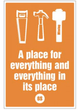 A Place for everything and everything in Its Place - 6S Poster