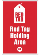 Red tag Holding Area - 6S Poster
