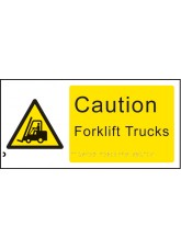 Braille - Caution Forklift Trucks