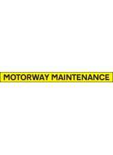 Motorway Maintenance - Reflective Self Adhesive Vinyl - 1300 x 100mm 