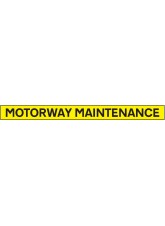Motorway Maintenance - Reflective Magnetic - 1300 x 100mm 