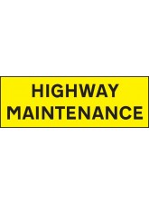 Highway Maintenance - Reflective Self Adhesive Vinyl - 800 x 275mm