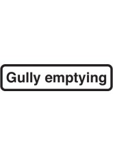 Fold Up Sign - "Gully Emptying" Supplementary Text