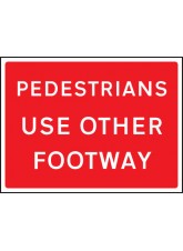 Pedestrians Use Other Footway - Class RA1 - 1050 x 750mm 
