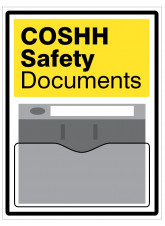 COSHH Safety Document Holder Sign