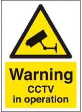 A4 Warning CCTV in Operation