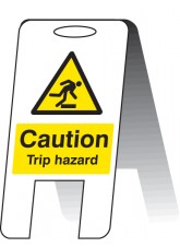 Caution - Trip Hazard - Self Standing Folding Sign