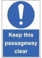 Keep this Passageway Clear - Floor Graphic