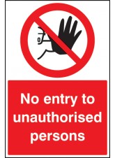 No Entry to Unauthorised Persons - Floor Graphic