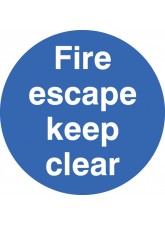 Fire Escape Keep Clear - Floor Graphic