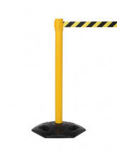 Retractable Industrial Barrier Post with 3.4m Webbing