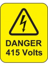 Danger - 415 Volts Labels