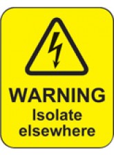 Warning Isolate Elsewhere Labels