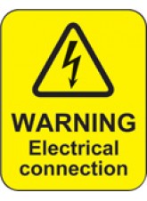 Warning Electrical Connection Labels