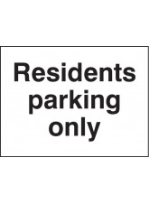 ResIdents Parking Only