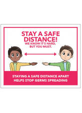 Cartoon - Stay a Safe Distance