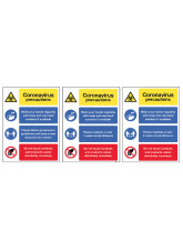 Coronavirus Precautions Multi-Message - 0 / 1m / 2m Options
